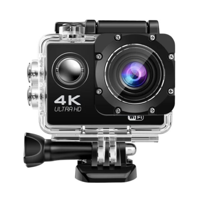 Câmara de Ação Ultra HD 4K - 30fps, Wi-Fi e Impermeável Câmara de Ação Ultra HD 4K - 30fps, Wi-Fi e Impermeável
